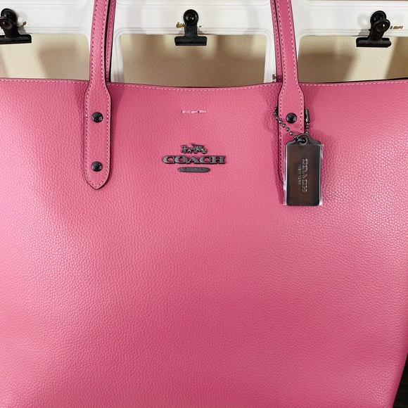 COACH Leather Town Tote - Picture 2 of 14